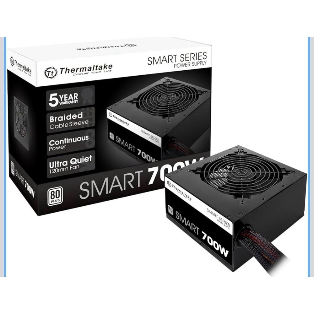 Thermaltake Smart Series Power Supply 700W 80 Plus 24 Pin ATX 12 V Sealed